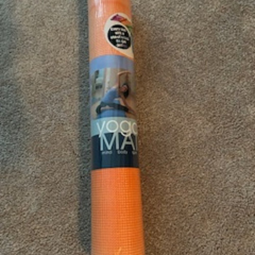 Yoga Mat Exercise Mat 24W x 68L Orange New